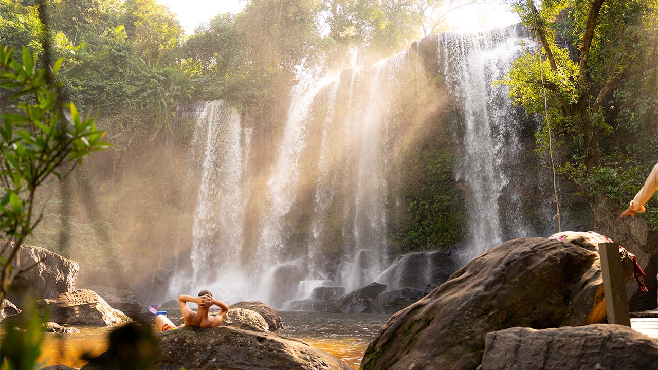 Waterfall at Phnom Kulen